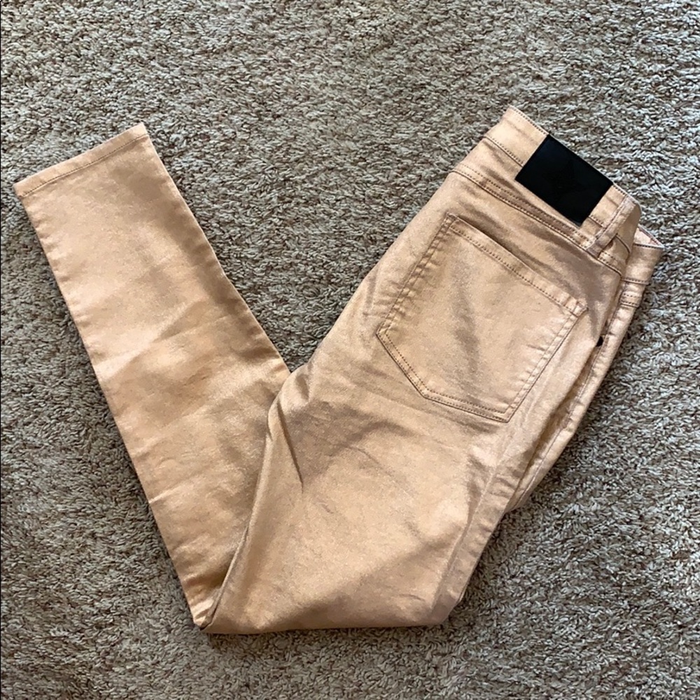Rose gold pants